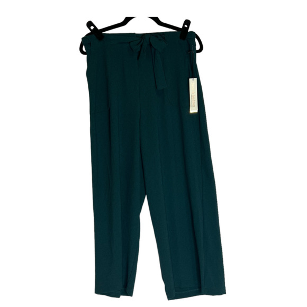 June & Hudson Green Cropped Wide Leg‎ Pants Size 1